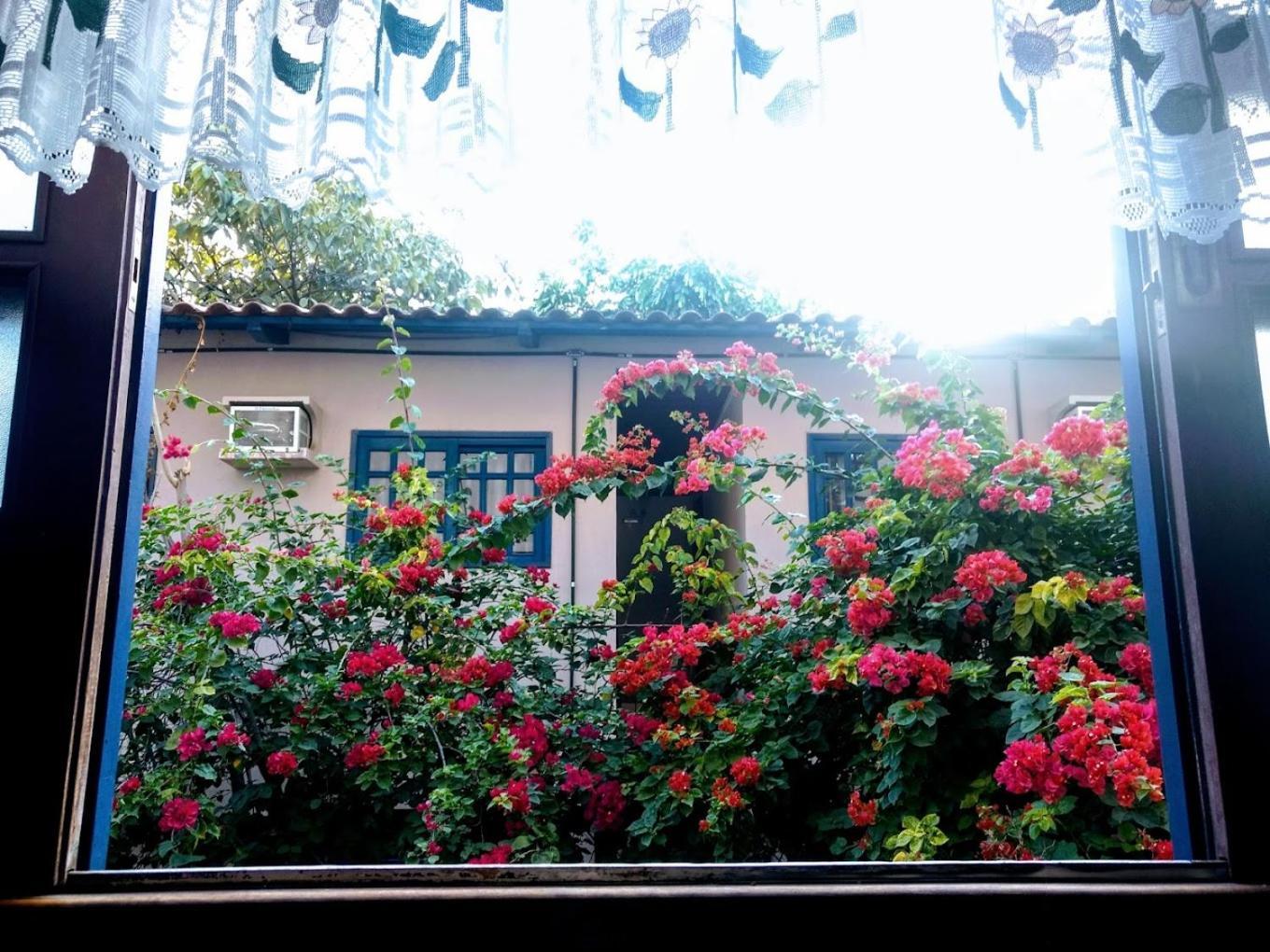 Cr Hotel Bueno - Antigo Hotel Serras De Goyaz Goiania Exterior photo Bougainvillea in the garden of the house